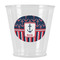 Nautical Anchors & Stripes Plastic Shot Glass (Personalized)