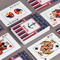 Nautical Anchors & Stripes Playing Cards - Front & Back View