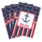 Nautical Anchors & Stripes Playing Cards - Hand Back View