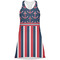 Nautical Anchors & Stripes Racerback Dress - Front