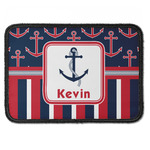 Nautical Anchors & Stripes Iron On Rectangle Patch w/ Name or Text