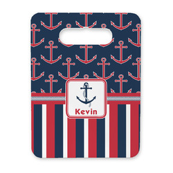Nautical Anchors & Stripes Rectangular Trivet with Handle (Personalized)