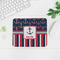Nautical Anchors & Stripes Rectangular Mouse Pad - LIFESTYLE 2