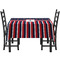 Nautical Anchors & Stripes Rectangular Tablecloths - Side View