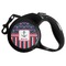 Nautical Anchors & Stripes Retractable Dog Leash (Personalized)
