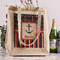 Nautical Anchors & Stripes Reusable Cotton Grocery Bag - In Context