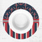 Nautical Anchors & Stripes Round Linen Placemats - LIFESTYLE (single)