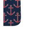Nautical Anchors & Stripes Sanitizer Holder Keychain - Detail