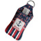 Nautical Anchors & Stripes Sanitizer Holder Keychain - Large in Case