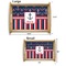 Nautical Anchors & Stripes Serving Tray Wood Sizes
