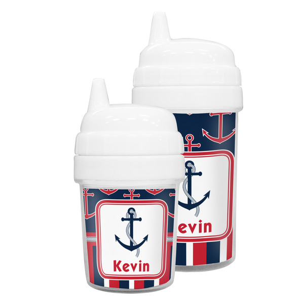 Nautical Anchors & Stripes Sippy Cups