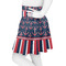 Nautical Anchors & Stripes Skater Skirt - Side