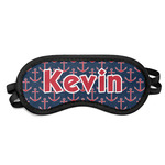 Nautical Anchors & Stripes Sleeping Eye Mask - Small (Personalized)