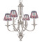 Nautical Anchors & Stripes Small Chandelier Shade - LIFESTYLE (on chandelier)
