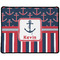 Nautical Anchors & Stripes Large Gaming Mouse Pad - 12.5" x 10" (Personalized)