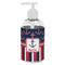 Nautical Anchors & Stripes Plastic Soap / Lotion Dispenser (8 oz - Small - White) (Personalized)