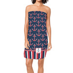 Nautical Anchors & Stripes Spa / Bath Wrap w/ Name or Text