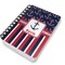Nautical Anchors & Stripes Spiral Journal 5 x 7 - Main