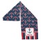 Nautical Anchors & Stripes Sports Towel Folded - Both Sides Showing
