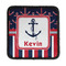 Nautical Anchors & Stripes Square Patch