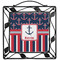 Nautical Anchors & Stripes Square Trivet - w/tile