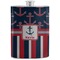 Nautical Anchors & Stripes Stainless Steel Flask