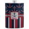 Nautical Anchors & Stripes Stainless Steel Flask (Personalized)