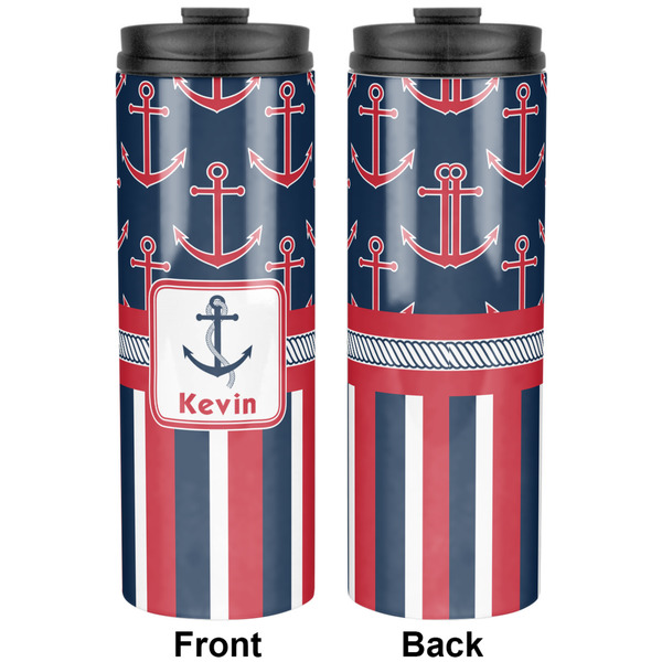 Nautical Anchors & Stripes Stainless Steel Tumbler - Apvl