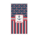Nautical Anchors & Stripes Guest Towels - Full Color - Standard (Personalized)