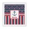 Nautical Anchors & Stripes Decorative Paper Napkins (Personalized)