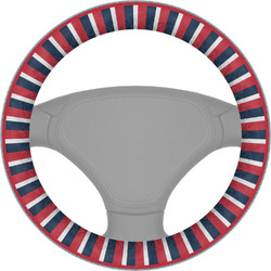 Nautical Anchors & Stripes Steering Wheel Cover