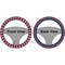 Nautical Anchors & Stripes Steering Wheel Cover- Front and Back