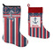 Nautical Anchors & Stripes Stockings - Side by Side compare