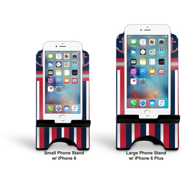 Nautical Anchors & Stripes Stylized Phone Stand - Comparison