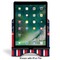 Nautical Anchors & Stripes Stylized Tablet Stand - Front with ipad