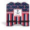 Nautical Anchors & Stripes Stylized Tablet Stand - Front without iPad