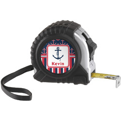 Nautical Anchors & Stripes Tape Measure (25 ft) (Personalized)