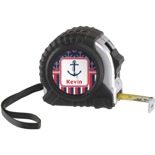 Custom Nautical Anchors & Stripes Tape Measure (Personalized)