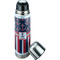 Nautical Anchors & Stripes Thermos - Lid Off