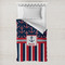 Nautical Anchors & Stripes Toddler Duvet Cover w/ Name or Text