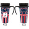 Nautical Anchors & Stripes Travel Mug with Black Handle - Approval