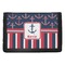 Nautical Anchors & Stripes Trifold Wallet (Personalized)