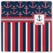 Nautical Anchors & Stripes Vinyl Document Wallet - Apvl