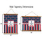 Nautical Anchors & Stripes Wall Hanging Tapestries - Parent/Sizing