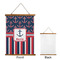 Nautical Anchors & Stripes Wall Hanging Tapestry - Portrait - APPROVAL