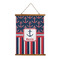 Nautical Anchors & Stripes Wall Hanging Tapestry - Portrait - MAIN