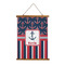 Nautical Anchors & Stripes Wall Hanging Tapestry (Personalized)