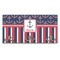 Nautical Anchors & Stripes Wall Mounted Coat Hanger - Front View