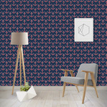 Nautical Anchors & Stripes Wallpaper & Surface Covering (Water Activated - Removable)