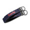 Nautical Anchors & Stripes Webbing Keychain FOBs - Size Comparison